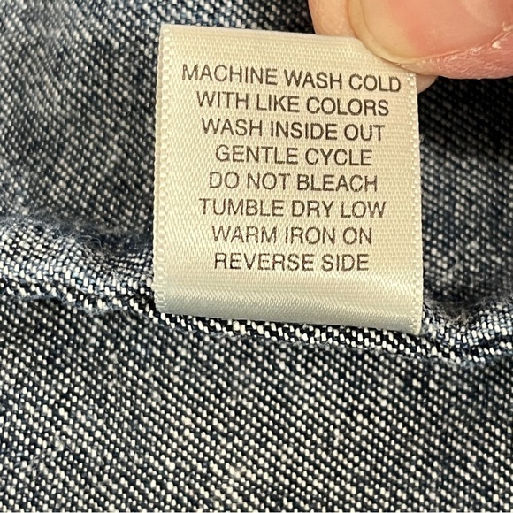 Denim Embroidered Y2K Christmas Vest Size Medium - Picture 7 of 9